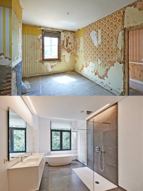 Before and after renovation
