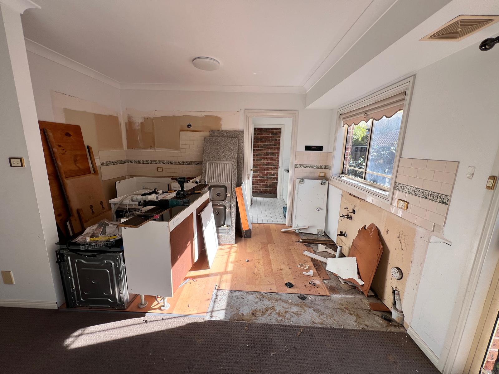 Kitchen in Botany before renovation